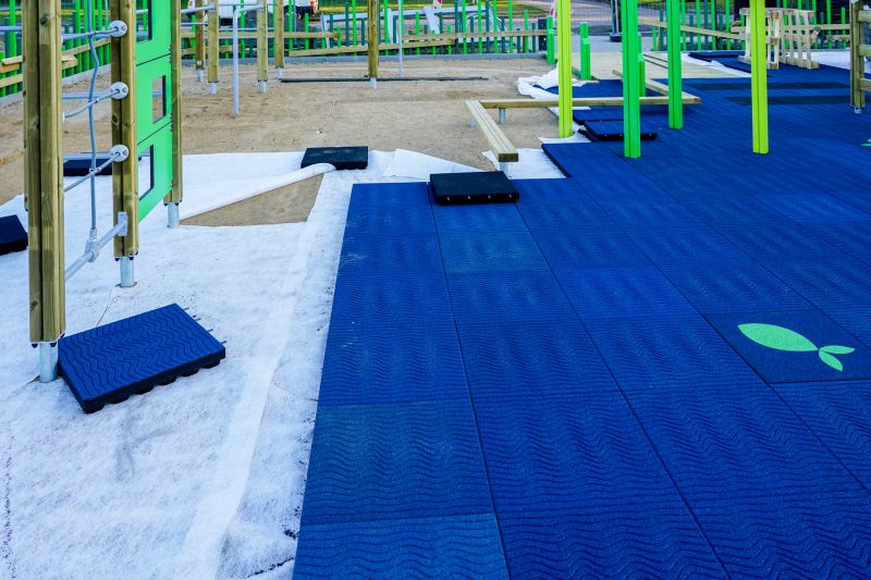 Rubber Playground Mulch Installation detail