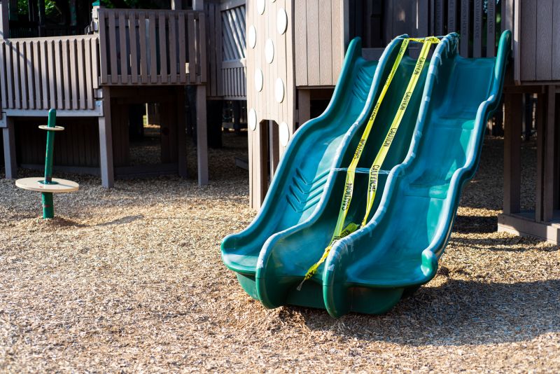 Rubber Playground Mulch Installation